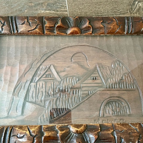 Carved Wooden Serving Tray Mexico - Picture 5 of 11